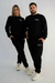 Calça jogger moletom athleisure preto na internet