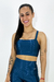 Top basic canelado onyx