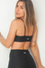 Top strap canelado preto - comprar online