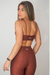 Top strap canelado capuccino - comprar online