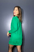 Vestido moletom peluciado verde - comprar online