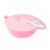 LOOPI PLATO CON TAPA Y CUCHARA 6M+ ROSA - 9170