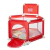 LOVE CORRALITO HEXAGONAL CON JUEGO DE BASQUET, ALFOMBRA Y PELOTAS- ROJO - comprar online