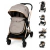 MEGA BABY COCHE CUNA MOISES 3EN1 HELSINKI - BEIGE CON NEGRO en internet