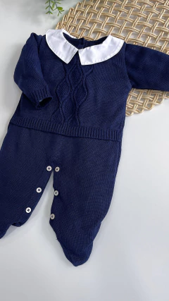 Macacão tricot marinho - Soninho Infantil