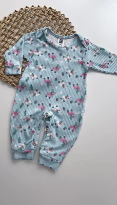 Macacão canelado feminino - Soninho Infantil