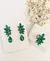 Conjunto Brinco e Anel Verde - comprar online