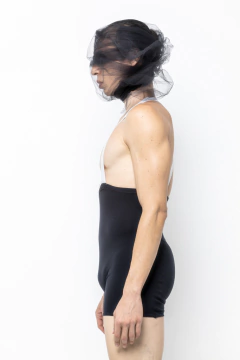 Short Loja do Bailarino - Short Curto com Cintura Alta e Alças Cor Preta - Loja do Bailarino