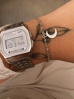 Pulseira em biju lua lisa - COD. H02aP - Hellô Acessórios