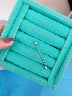 Piercing em aço inox transversal esfera - COD. A324A - comprar online
