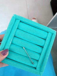 Piercing em aço inox transversal triângulo - COD. A324B na internet