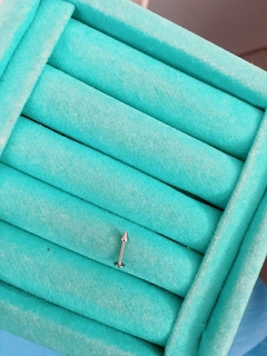 Piercing em aço inox reto 1,1cm um triângulo - COD. A324N - comprar online