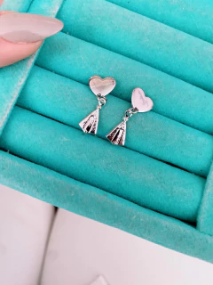 Brincos em aço inox coração Nossa Senhora - COD. A417 na internet