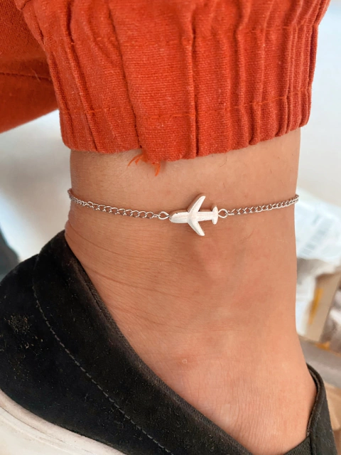 Tornozeleira em biju avião - COD. H82T