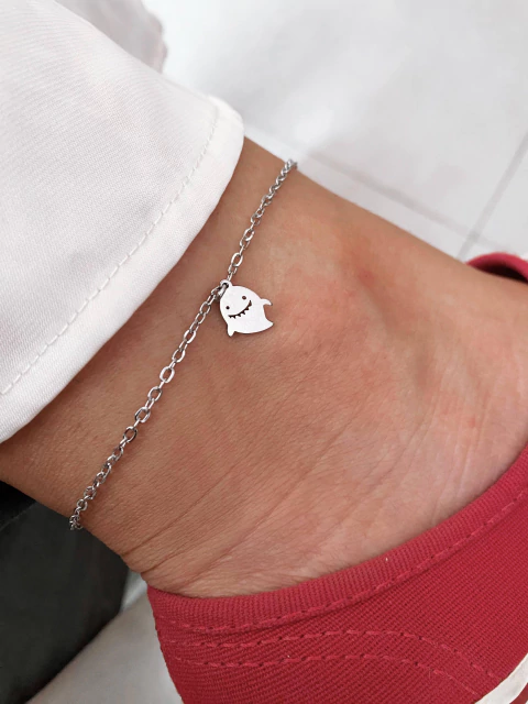 Tornozeleira em aço inox tubarão - COD. HA68T - comprar online