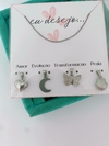 Kit Eu Desejo em aço inox com colar + 4 pingentes - MOD. 3 - COD. A114 - comprar online