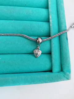 Berloque em aço inox coração 3D com borda - COD. A203(mod. 132) - comprar online