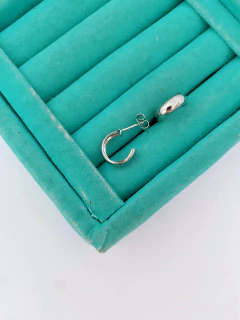 Argolas em aço inox abauladas lisas - 3 tamanhos - PAR - COD. A434