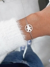 Pulseira em aço inox filho / menino círculo - COD. HA179P