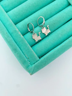 Argolinhas em aço inox gatinhos - COD. A164-35 na internet