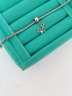 Berloque em aço inox alga do mar mod. 2 - COD. A203(mod. 157) - Hellô Acessórios