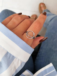 Anel em aço inox planeta saturno - COD. A401a na internet