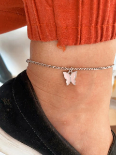 Tornozeleira em biju borboleta esmaltada - 3 cores - unidade- COD. H90T na internet
