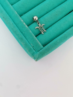 Berloque em aço inox tartaruga nadando - COD. A203(mod. 162) - comprar online