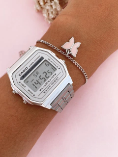 Pulseira em biju borboleta esmaltada - 3 cores - unidade - COD. H87P na internet