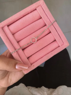 Pulseira em biju hexágono - COD. H101P na internet