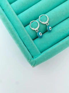 Argolinhas em aço inox olho grego esmaltado - 3 cores - COD. A164-39 na internet