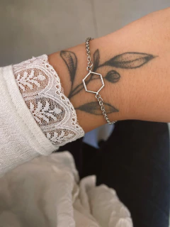 Pulseira em biju hexágono - COD. H101P - comprar online