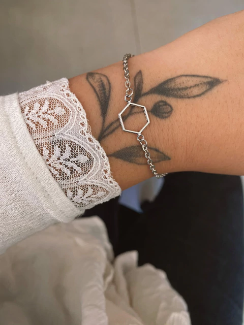 Pulseira em biju hexágono - COD. H101P - comprar online