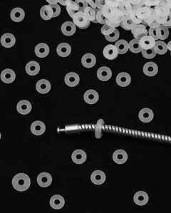 Separador/travador berloque em silicone 2mm para pulseira - COD. A216(mod. 07)