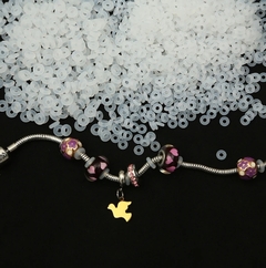 Separador/travador berloque em silicone 2mm para pulseira - COD. A216(mod. 07) na internet