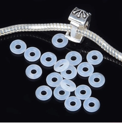 Separador/travador berloque em silicone 2mm para pulseira - COD. A216(mod. 07) - Hellô Acessórios