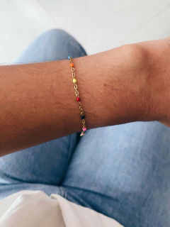 Pulseira em aço inox dourado - 8 modelos - UNIDADE - COD. HA194P - loja online