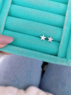 Brincos em aço inox estrela lisa 9mm - corte a laser - COD. A375E na internet