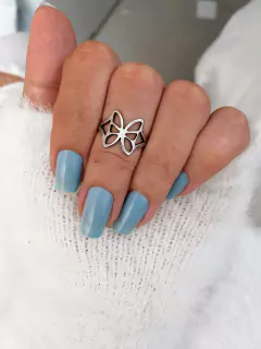 Anel em aço inox borboleta 6 vãos - COD. A272z - comprar online