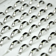 Aliança / anel em aço inox 4mm abaulada -unissex - COD. A115 - comprar online