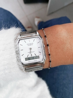 Pulseira em aço inox esferas esmaltadas espaçadas - 7 cores - unid. COD. HA166P - comprar online