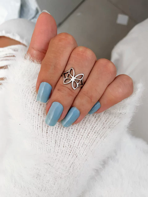 Anel em aço inox borboleta 6 vãos - COD. A272z