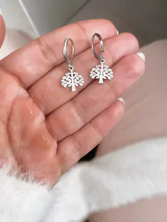 Argolinhas em aço inox árvore - COD. A164-26 - comprar online