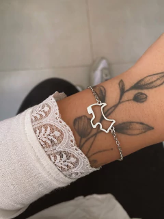 Pulseira em biju cachorro vazado - COD. H63P - comprar online