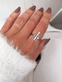 Anel em aço inox violão - COD. A426N - comprar online