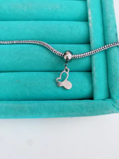 Berloque em aço inox borboleta duo - COD. A203(mod. 143)