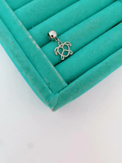 Berloque em aço inox tartaruga vazada - COD. A203(mod. 156) - comprar online