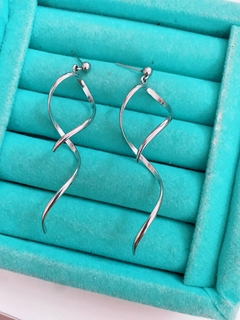 Brincos em aço inox sinuoso - COD. HA74B - comprar online
