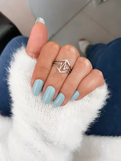 Anel em aço inox triplo pontas batimento - COD. A273W