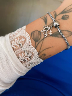 Berloque em aço inox tartaruga vazada - COD. A203(mod. 156) na internet